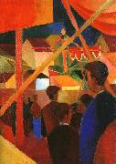 August Macke Tightrope Walker USA oil painting artist